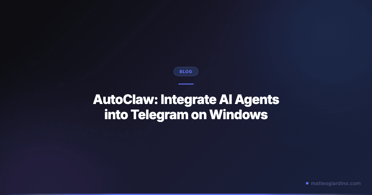 AutoClaw: Integrate AI Agents into Telegram on Windows