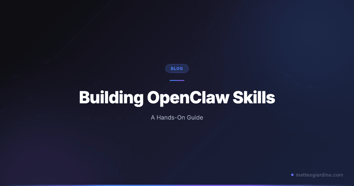 Building Your First OpenClaw Skill: A Hands-On Guide