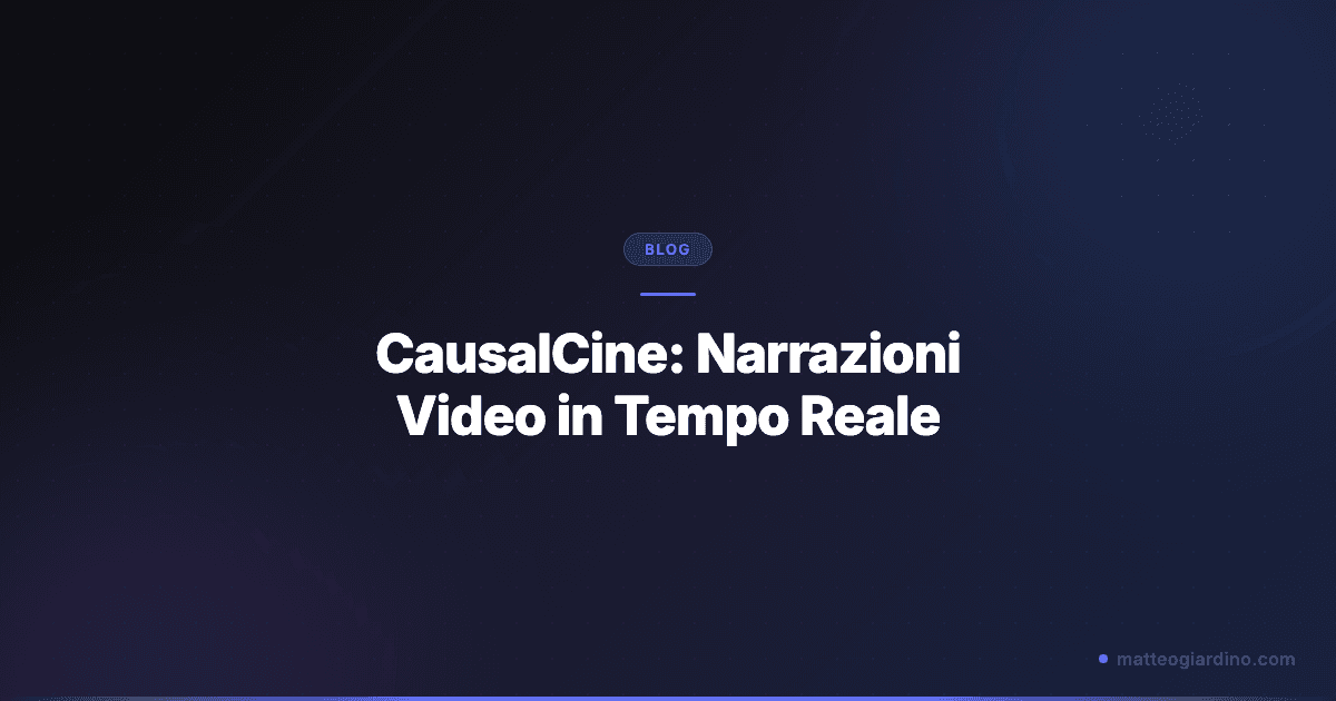 CausalCine: Narrazioni Video in Tempo Reale (Autoregressione)