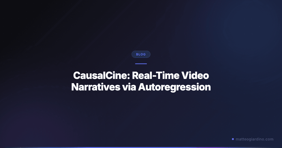 CausalCine: Real-Time Video Narratives via Autoregression