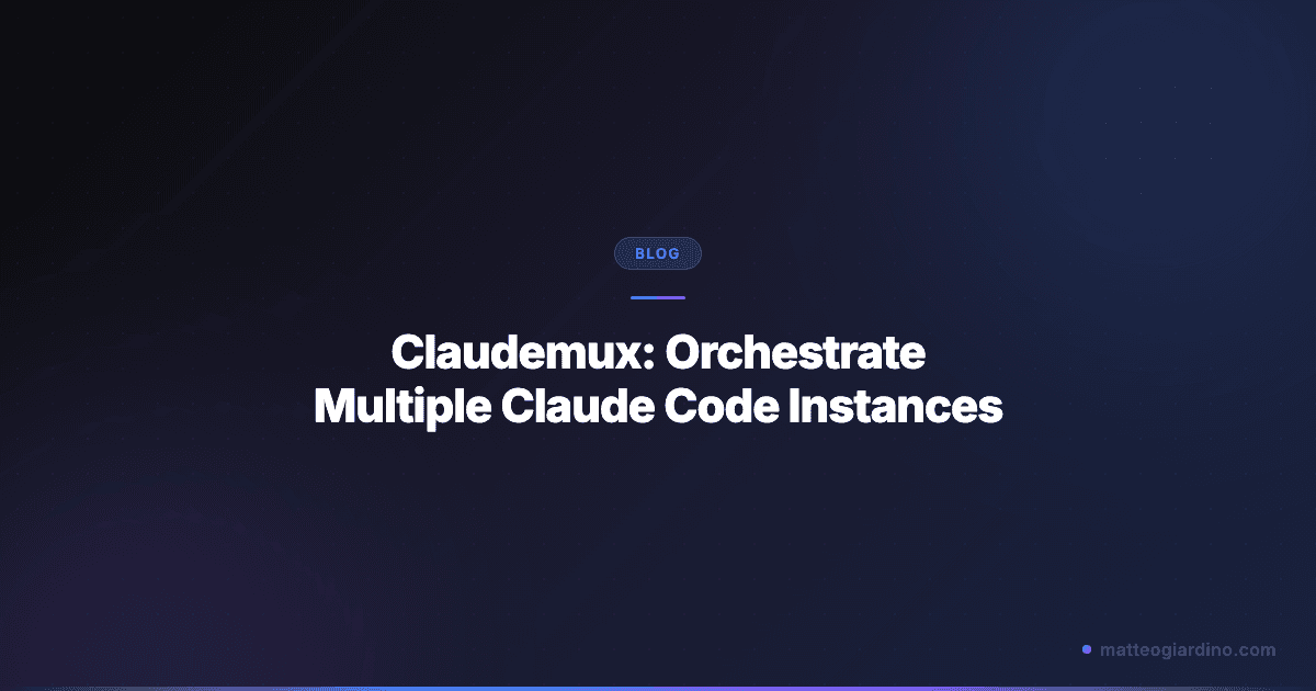 Claudemux: Orchestrate Multiple Claude Code Instances