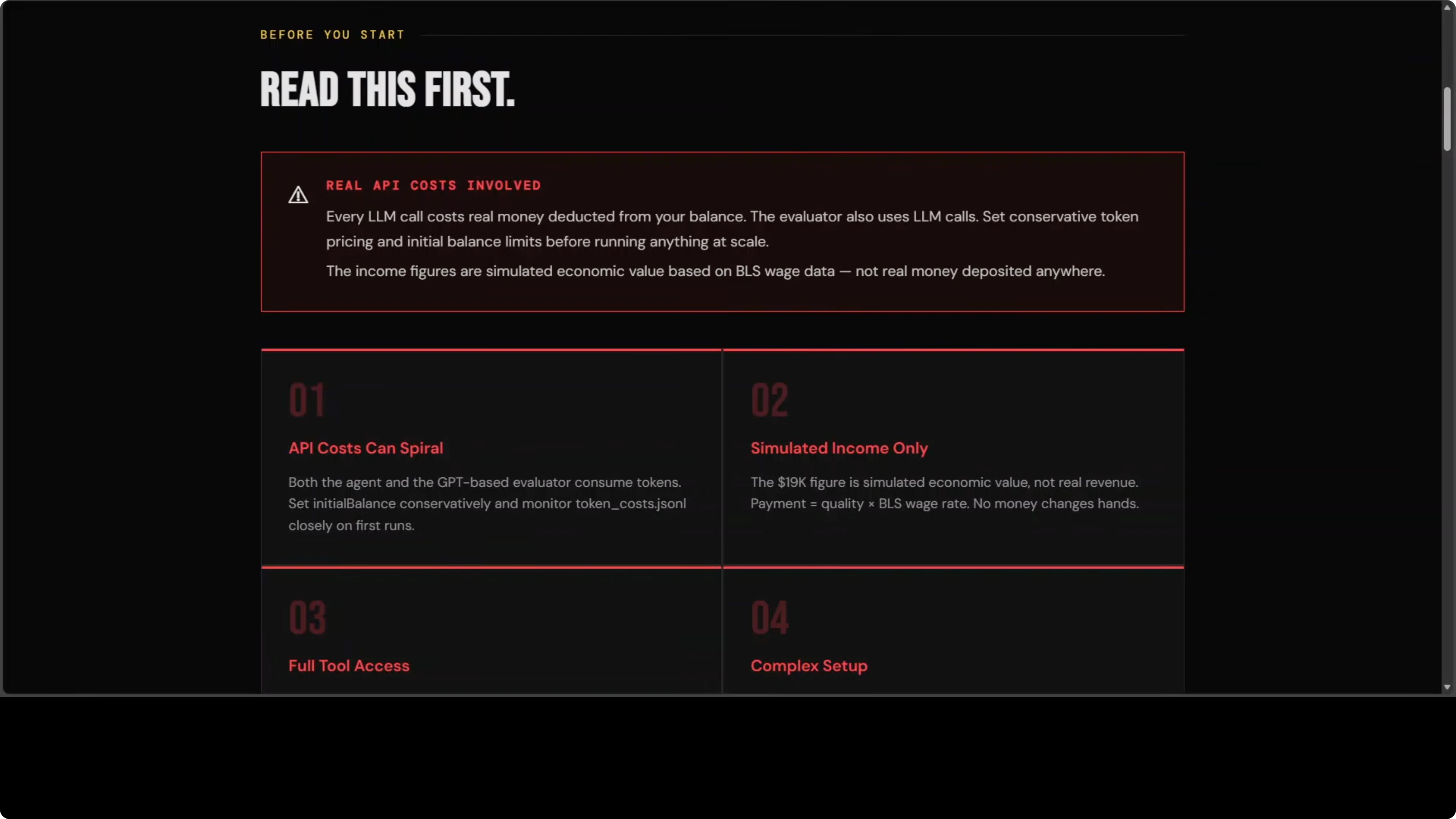 Dettaglio delle capability dell'agente ClawWork con sandbox E2B e valutatore