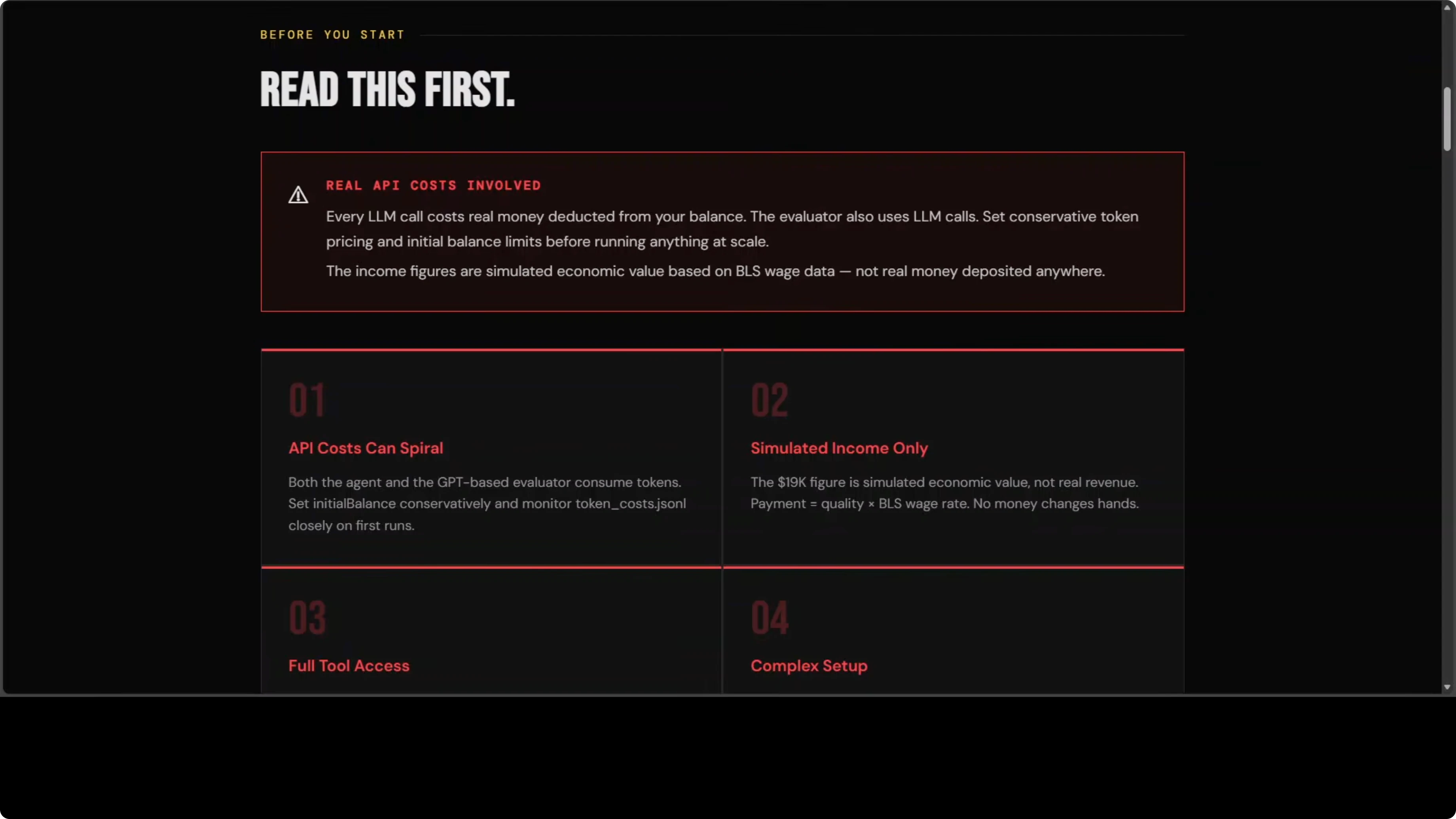 Analisi dei costi API e rischi economici nell'uso di ClawWork