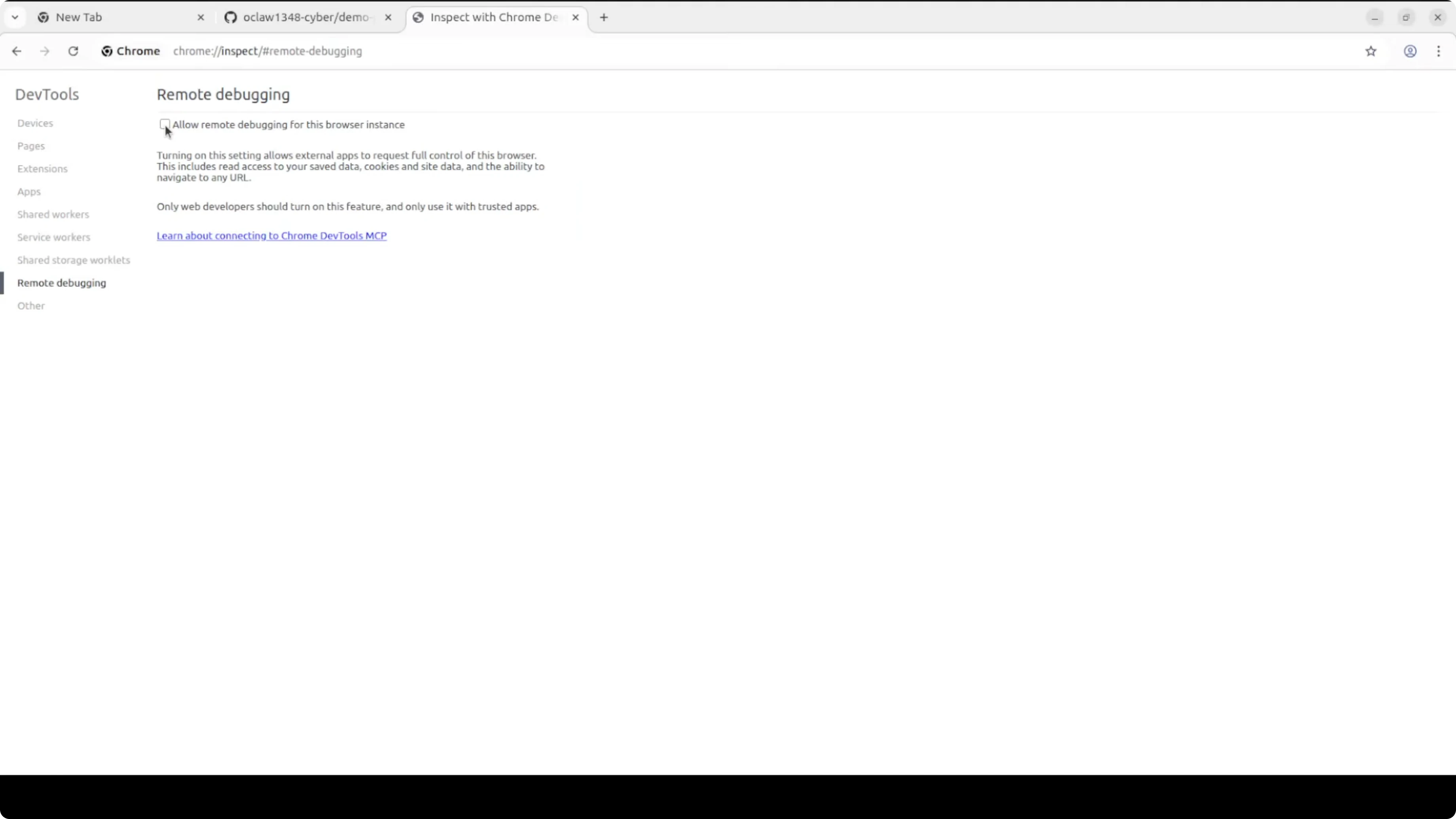 MCP server configuration in OpenClaw config file
