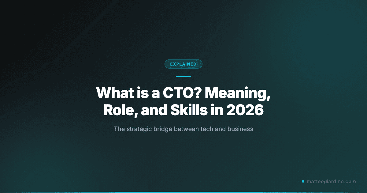 What is a CTO? Meaning, Role, and Skills in 2026