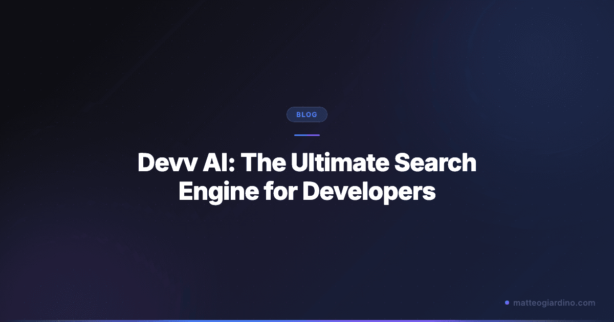 Devv AI: The Ultimate Search Engine for Developers