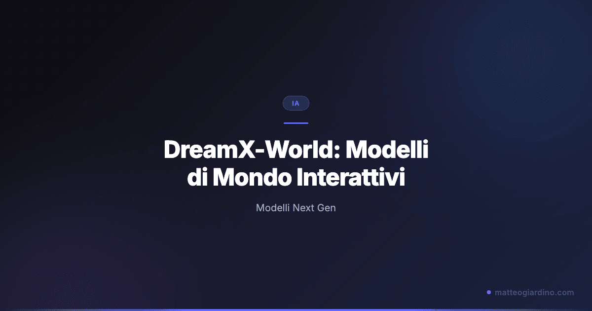 DreamX-World: Il Futuro dei Modelli di Mondo Interattivi