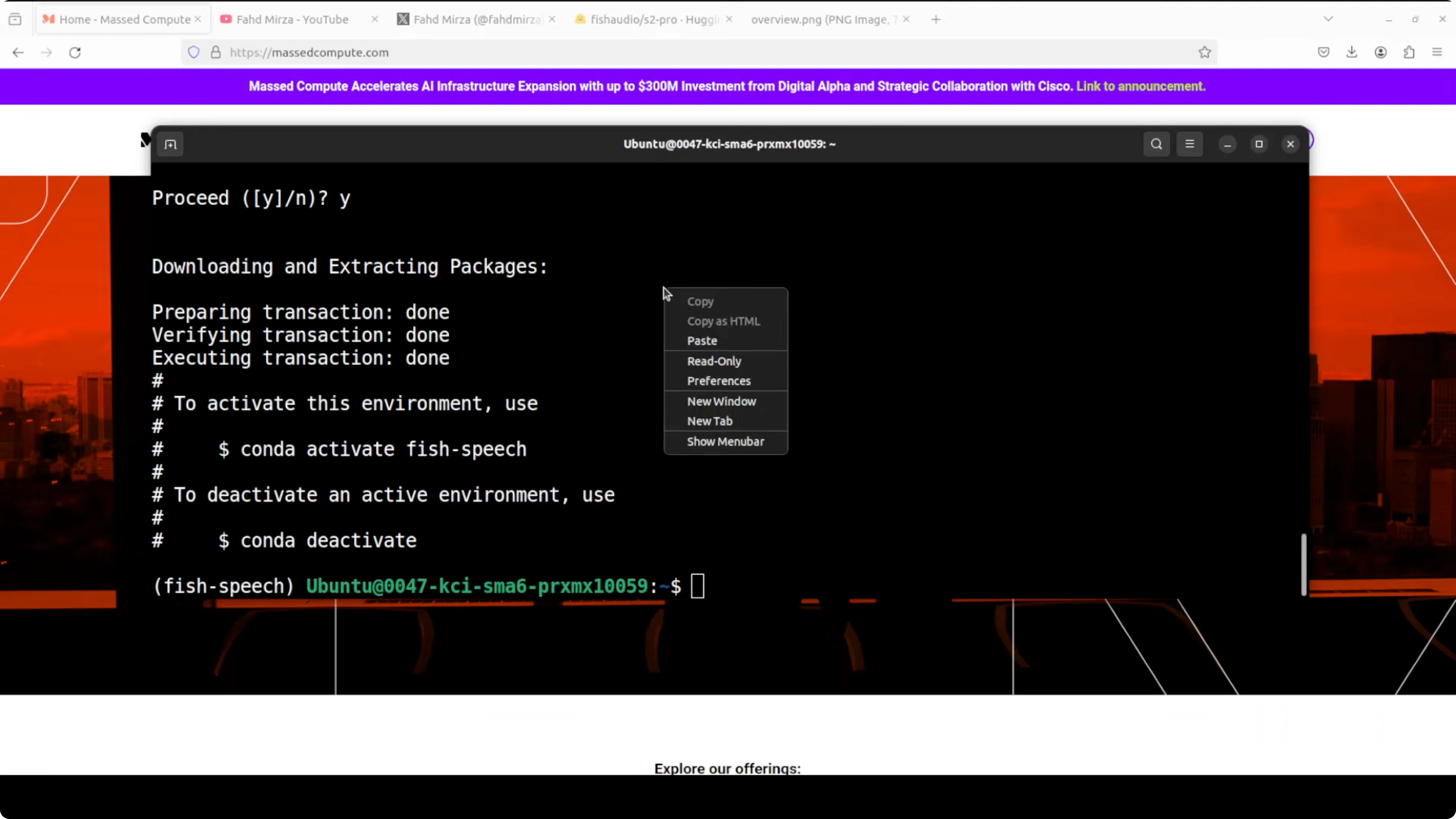 Clonazione del repository fish-speech da GitHub