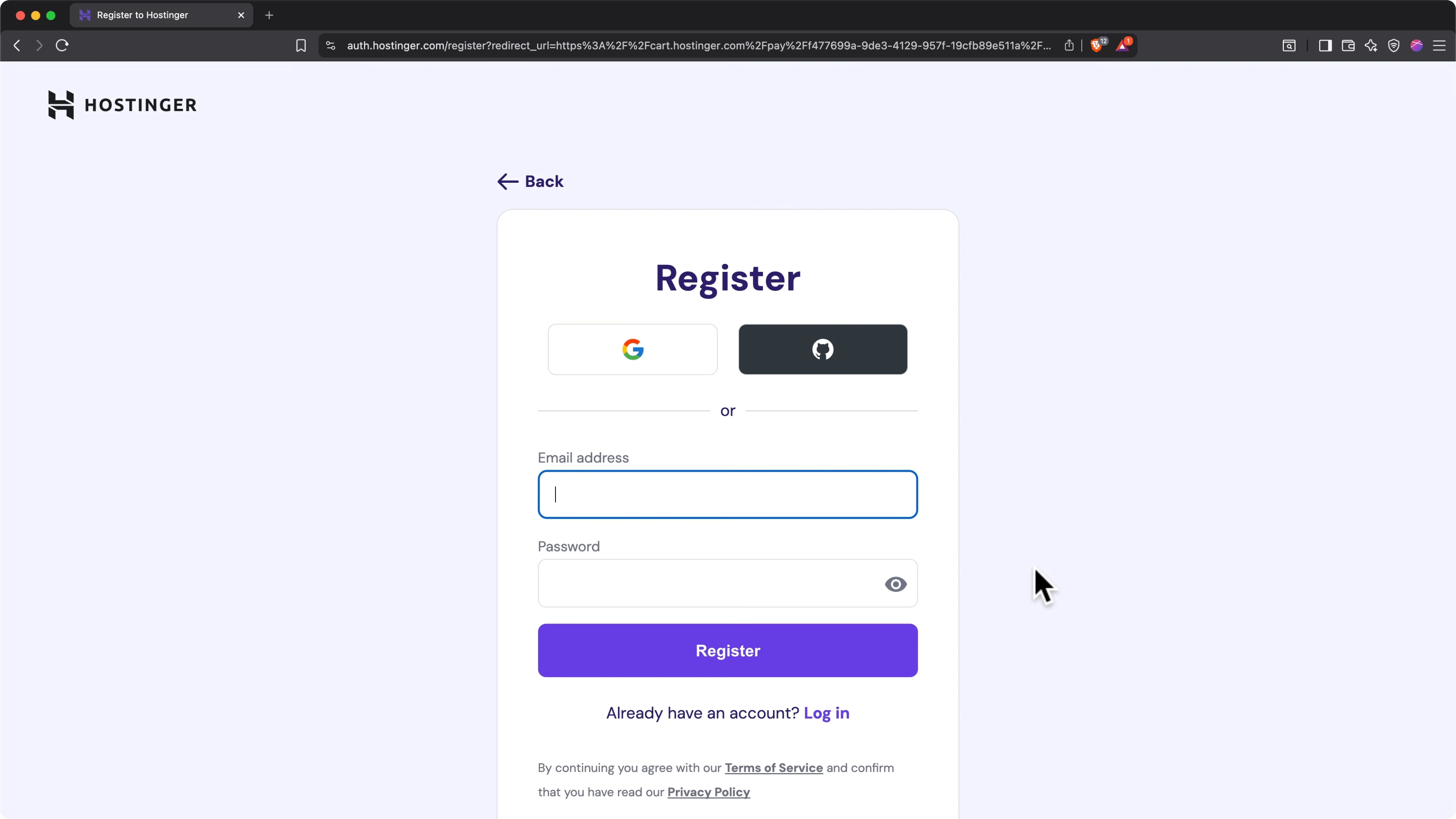 Configurazione periodo di fatturazione e backup