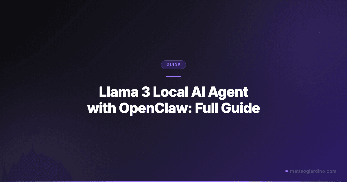 Deploying Llama 3 8B Agents via OpenClaw: Full 2026 Walkthrough