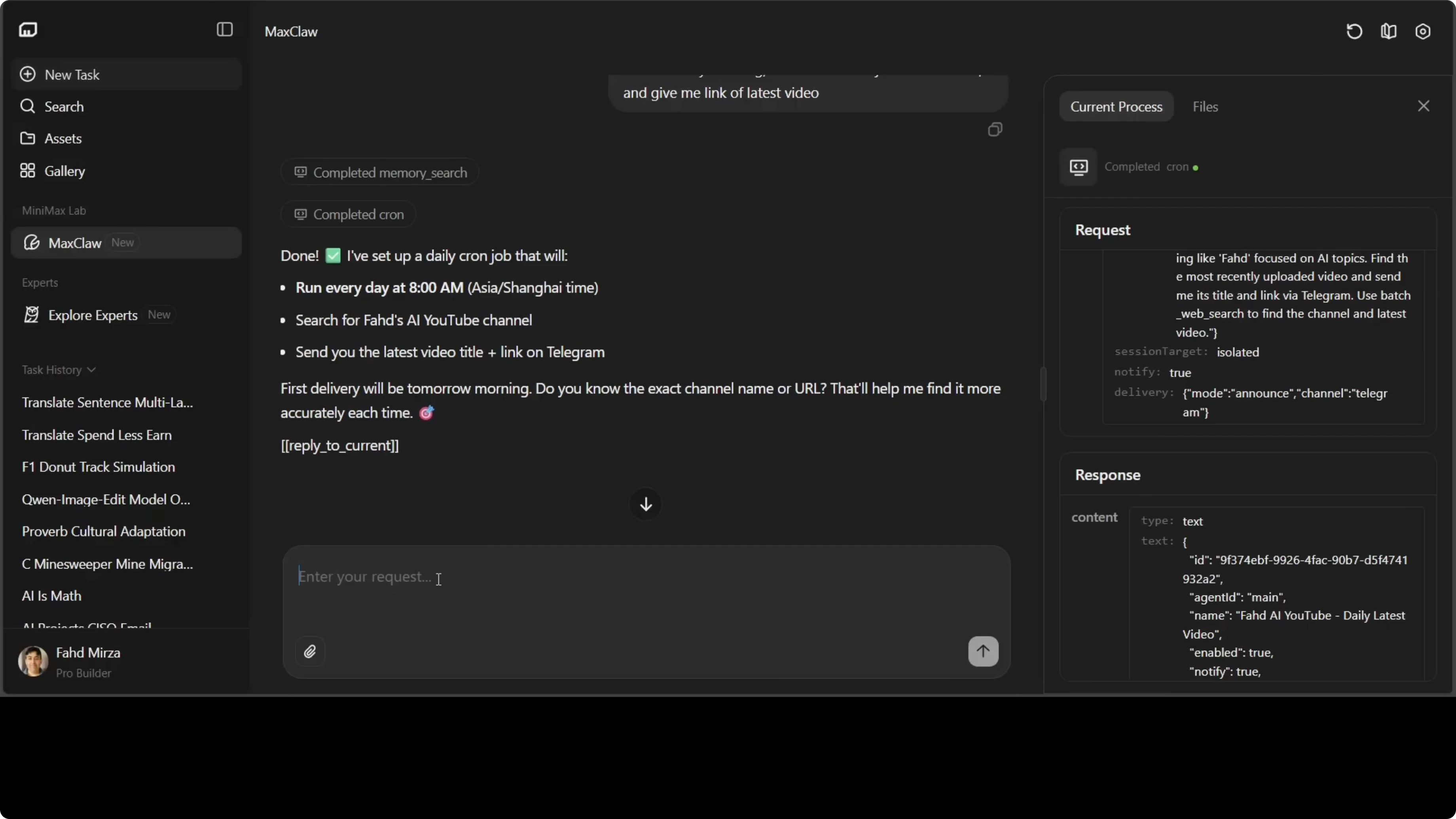 Skills marketplace Claw Hub in MaxClaw