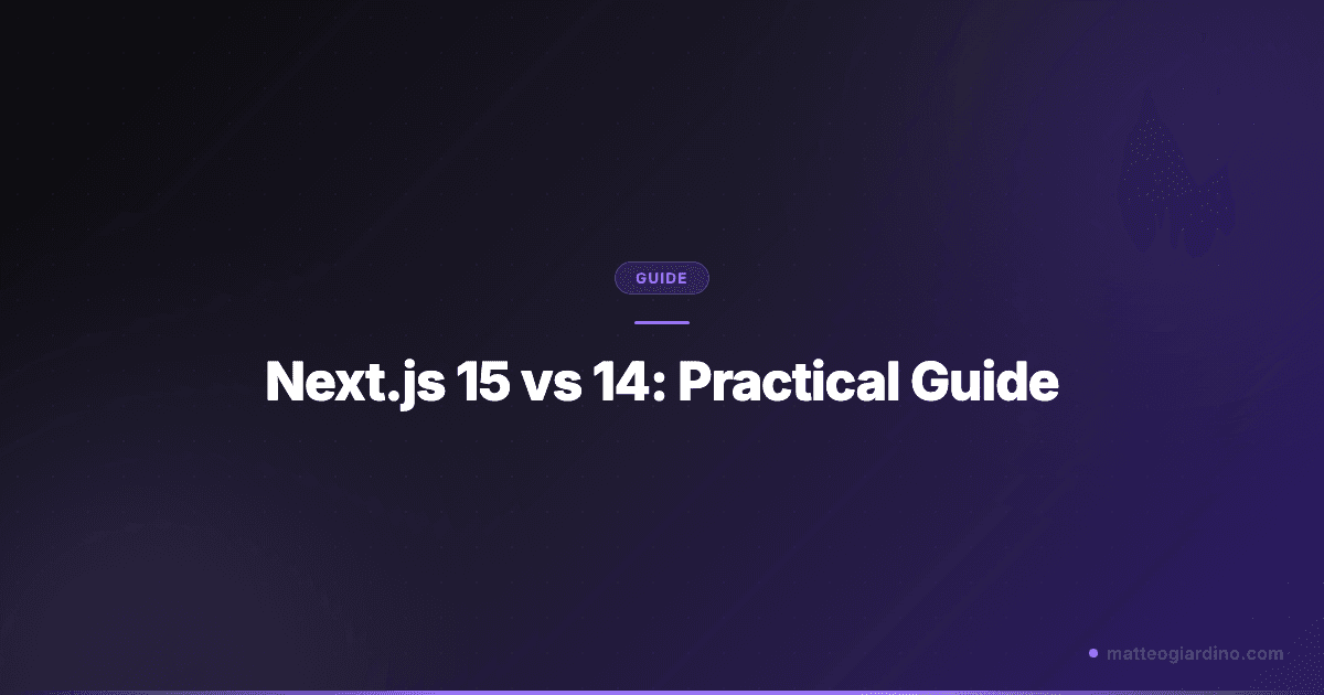 Next.js 15 vs 14: A Practical Guide to 2026 Features