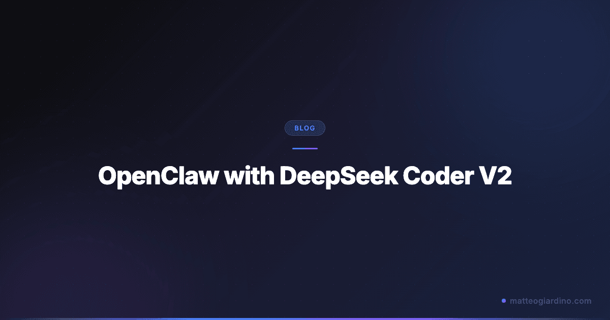 OpenClaw with DeepSeek Coder V2: Ultimate Local AI Setup