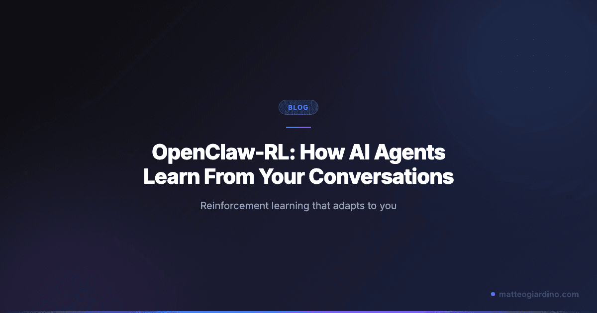 OpenClaw-RL: How AI Agents Learn From Your Conversations