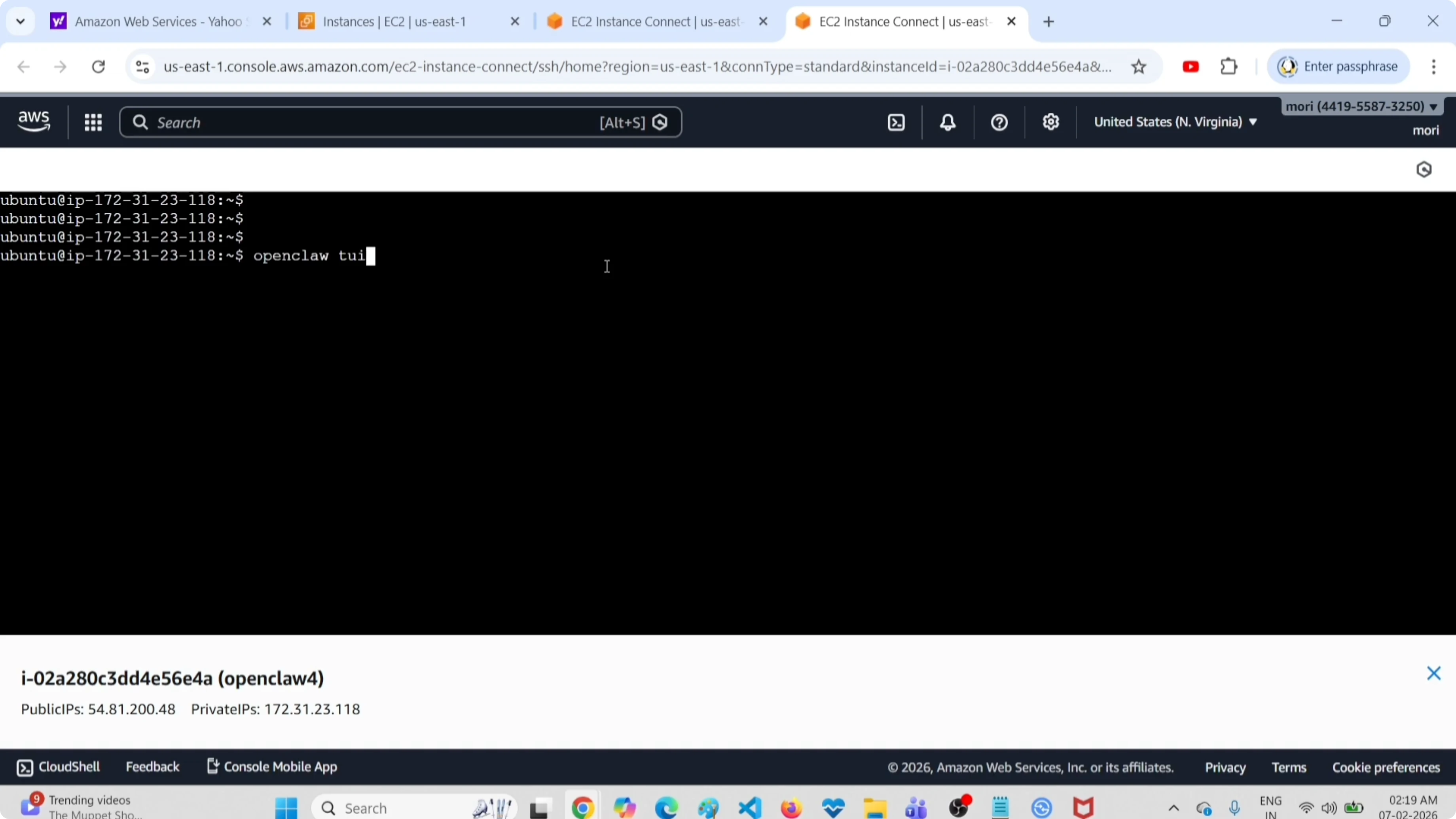 OpenClaw Terminal UI - command-line interface