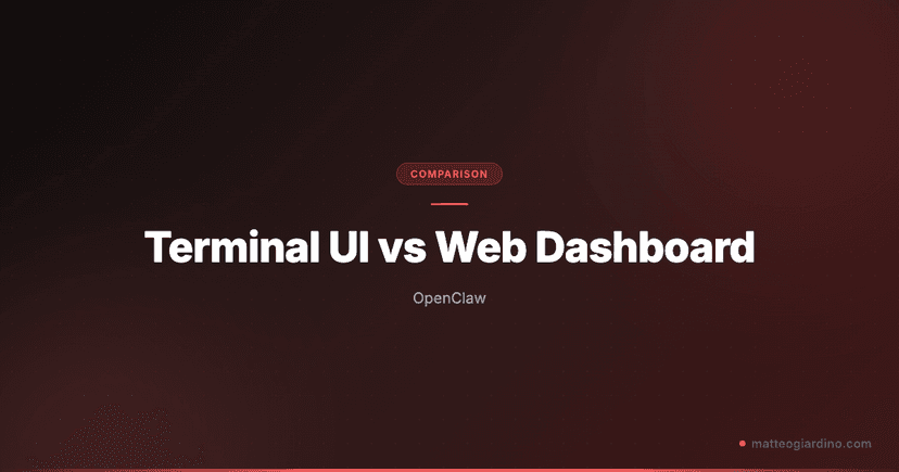 OpenClaw Terminal UI vs Web Dashboard: Which One to Use and When ...