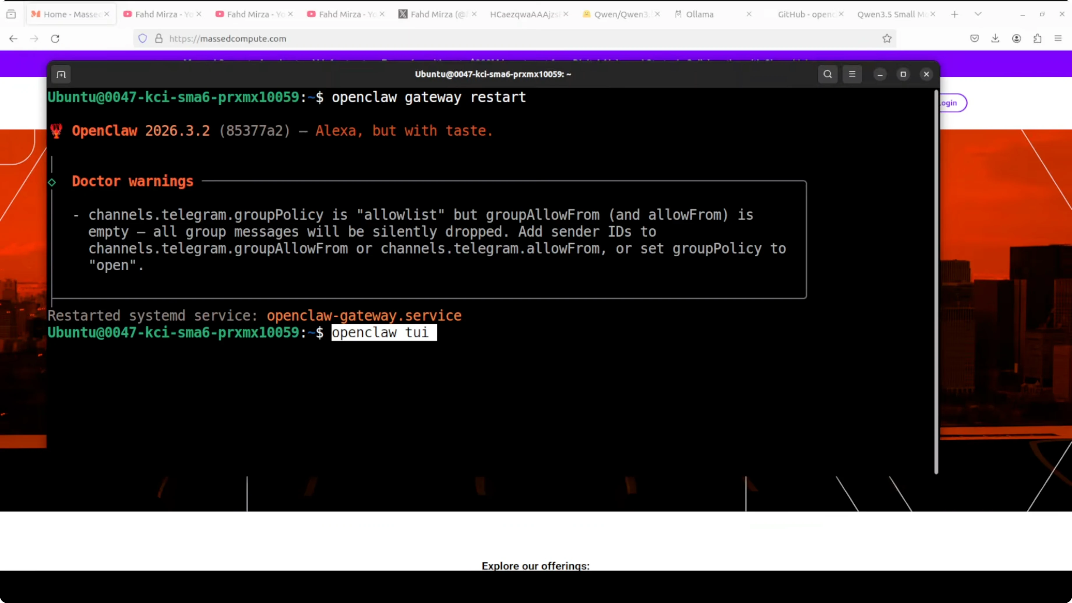 Test Telegram bot with local Qwen 3.5 model