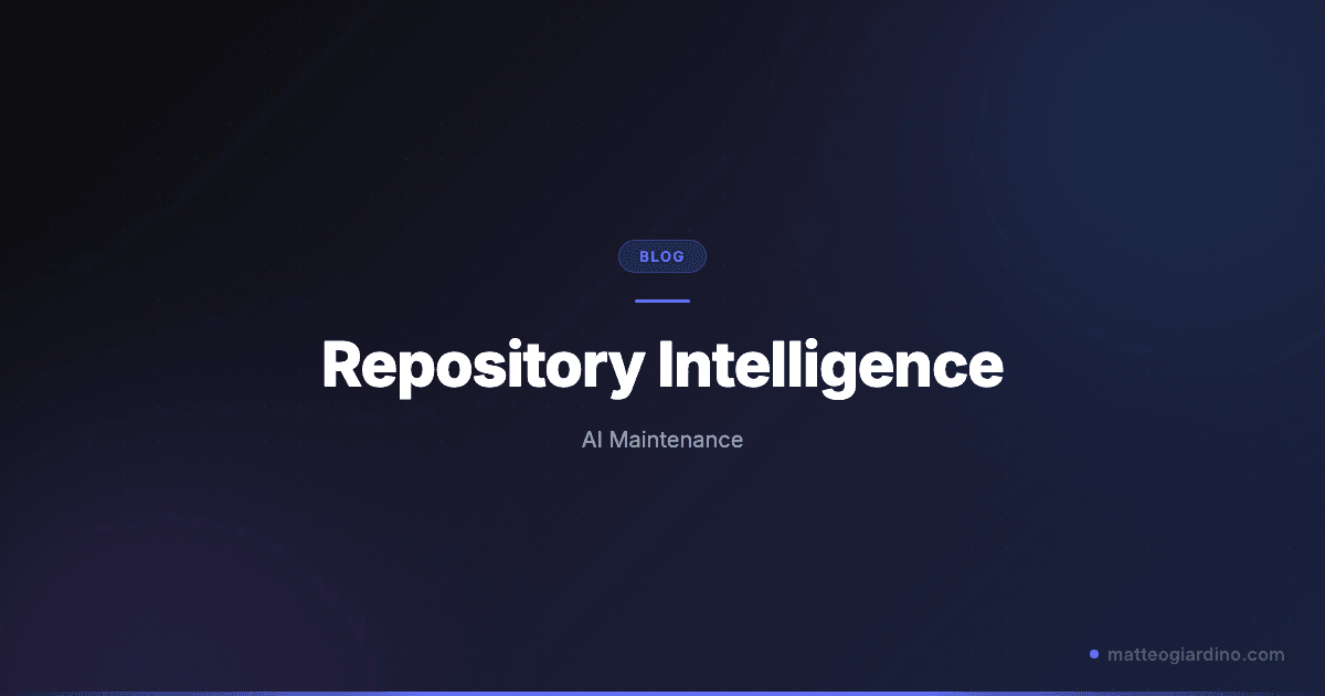 Repository Intelligence: Come l'AI sta Trasformando la Manutenzione del Codice