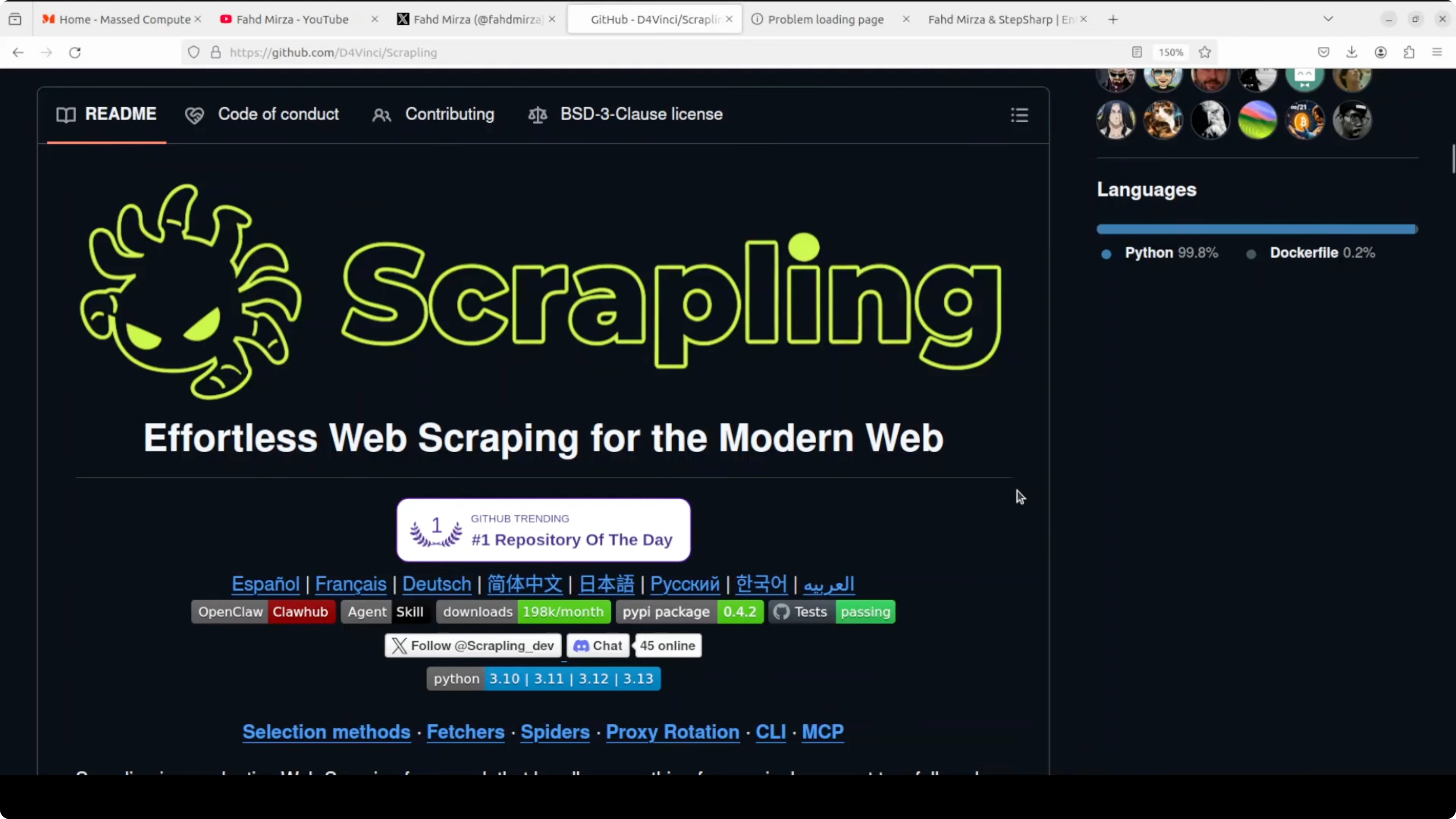 Funzionalità stealth di Scrapling per bypassare protezioni anti-bot
