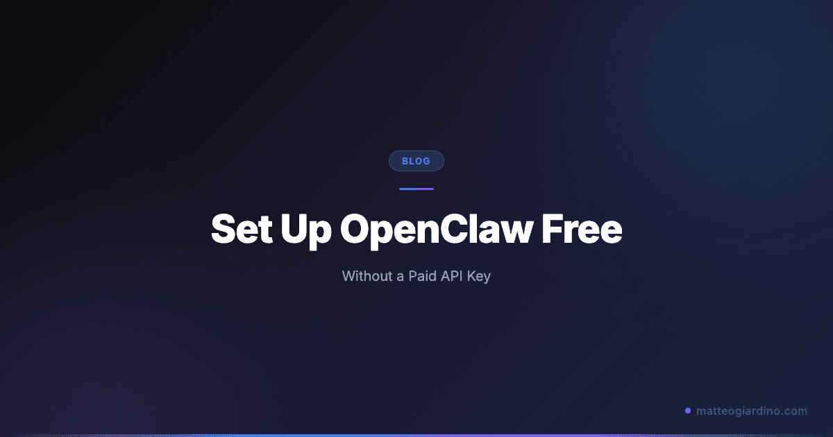 How to Set Up OpenClaw Without a Paid API Key: Free OpenRouter Guide