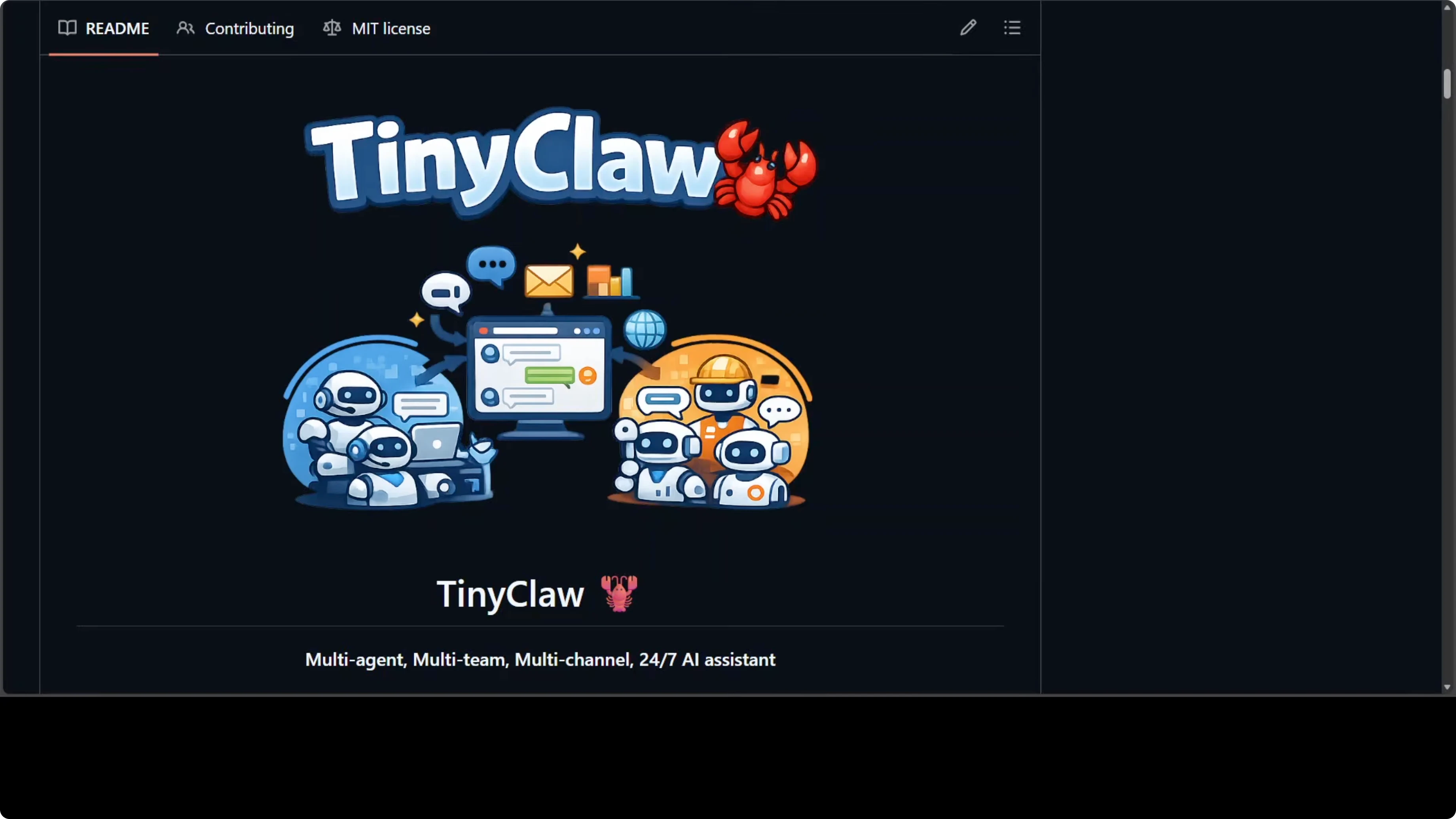 TinyClaw multi-agent terminal dashboard showing real-time collaboration