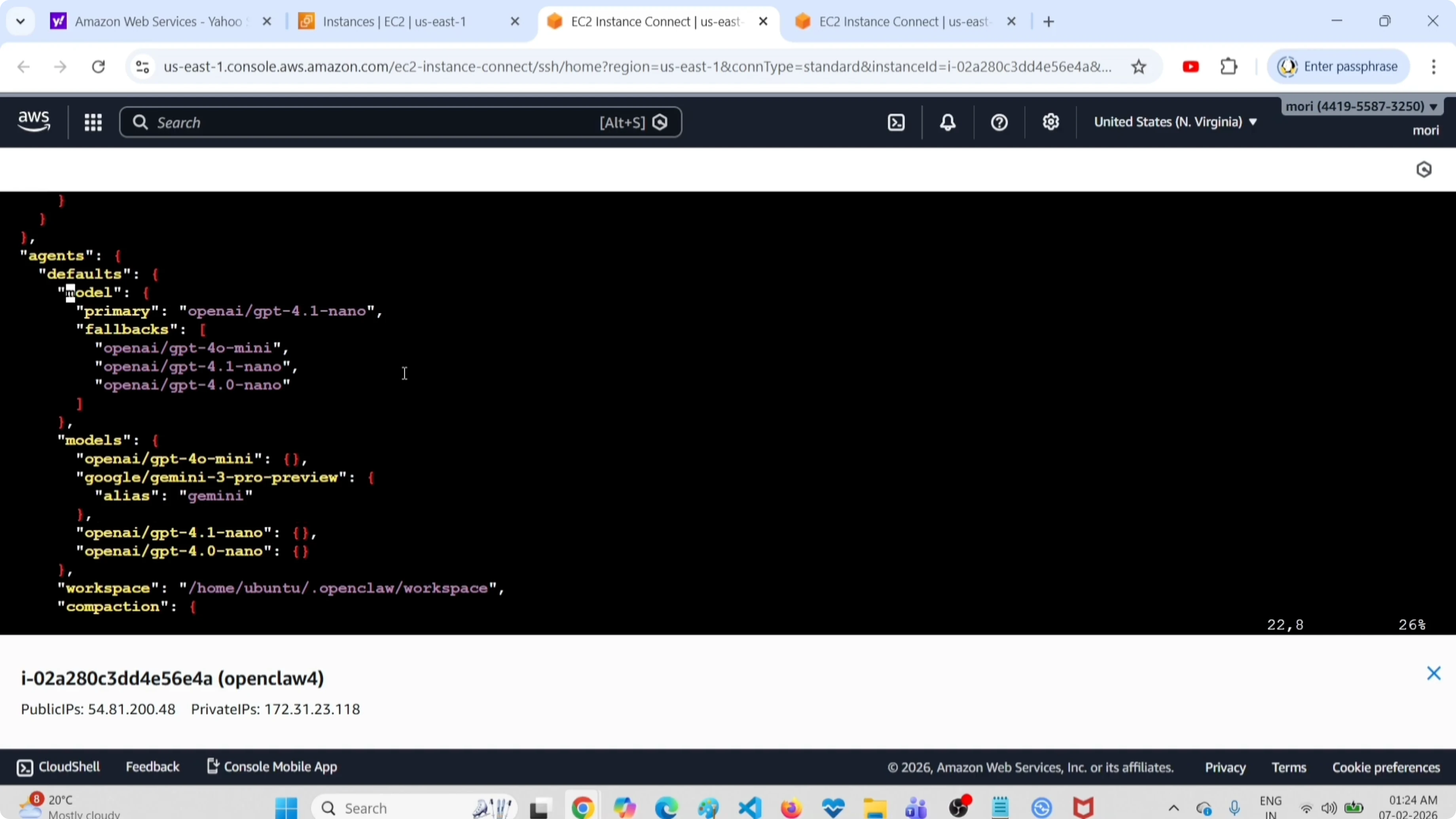 Restarting OpenClaw gateway after config changes
