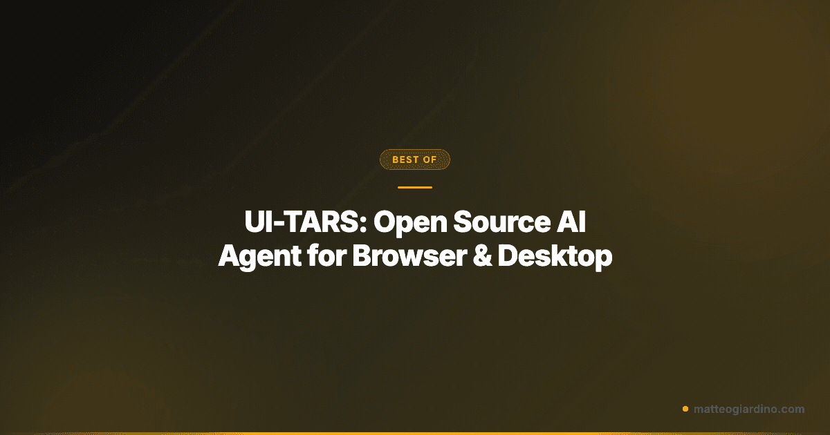 UI-TARS: Open Source AI Agent for Browser & Desktop