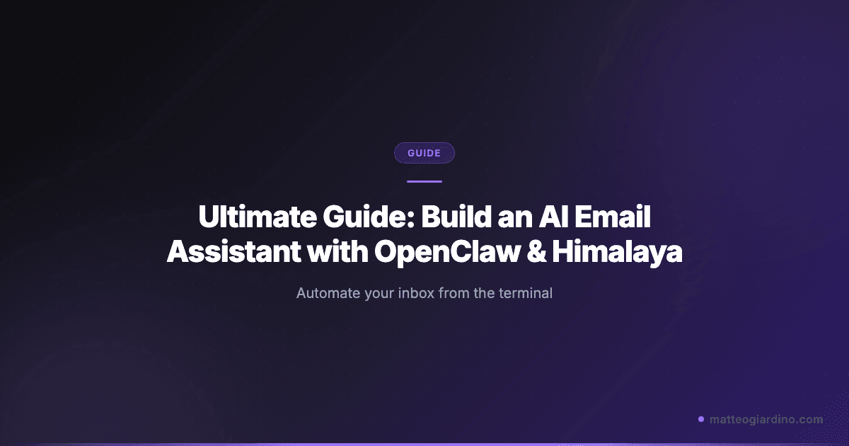Ultimate Guide: Build an AI Email Assistant with OpenClaw & Himalaya