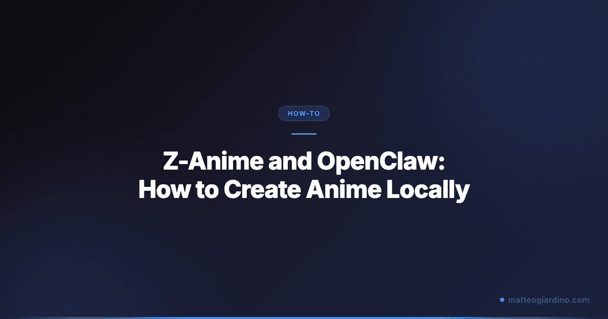 Z-Anime and OpenClaw: How to Create Studio-Quality Anime Locally