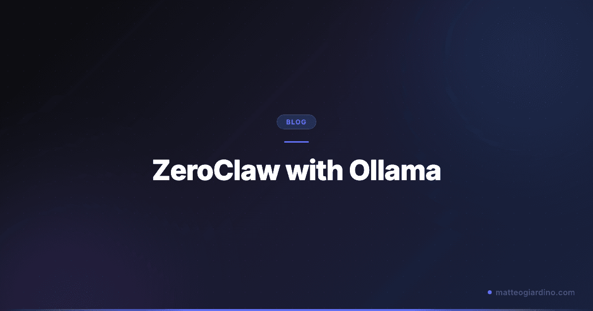 ZeroClaw with Ollama: The Fastest OpenClaw Fork Setup Guide
