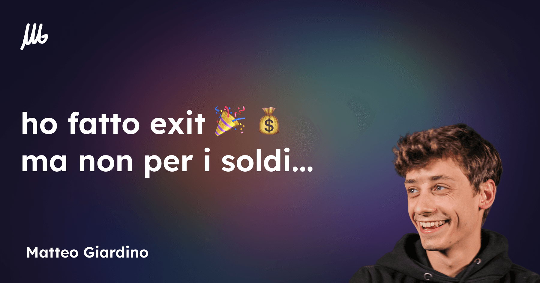 ho fatto exit 🎉 💰 ma non per i soldi…